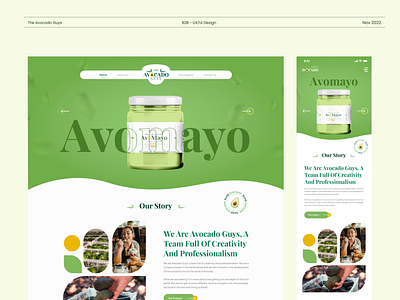 The Avocado Guys - UX/UI Case Study avocado nature ui uidesign uiux ux website