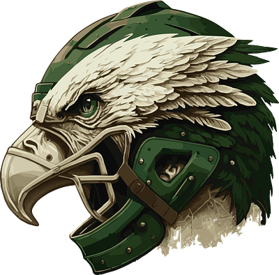 EAGLE HELMET AMERICAN FOOTBALL american football branding design eagles graphic design helmet illustration png print on demand shirt