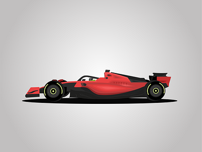 Formula 1 flat illustration art ferrari formula 1 graphic design illustration