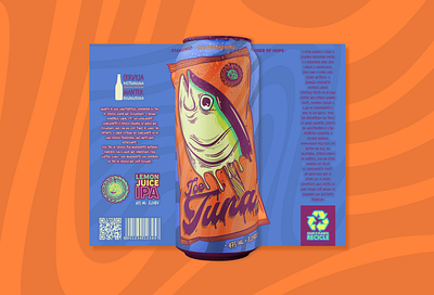 Toasted Apparel - Ice Tuna Beer illustration