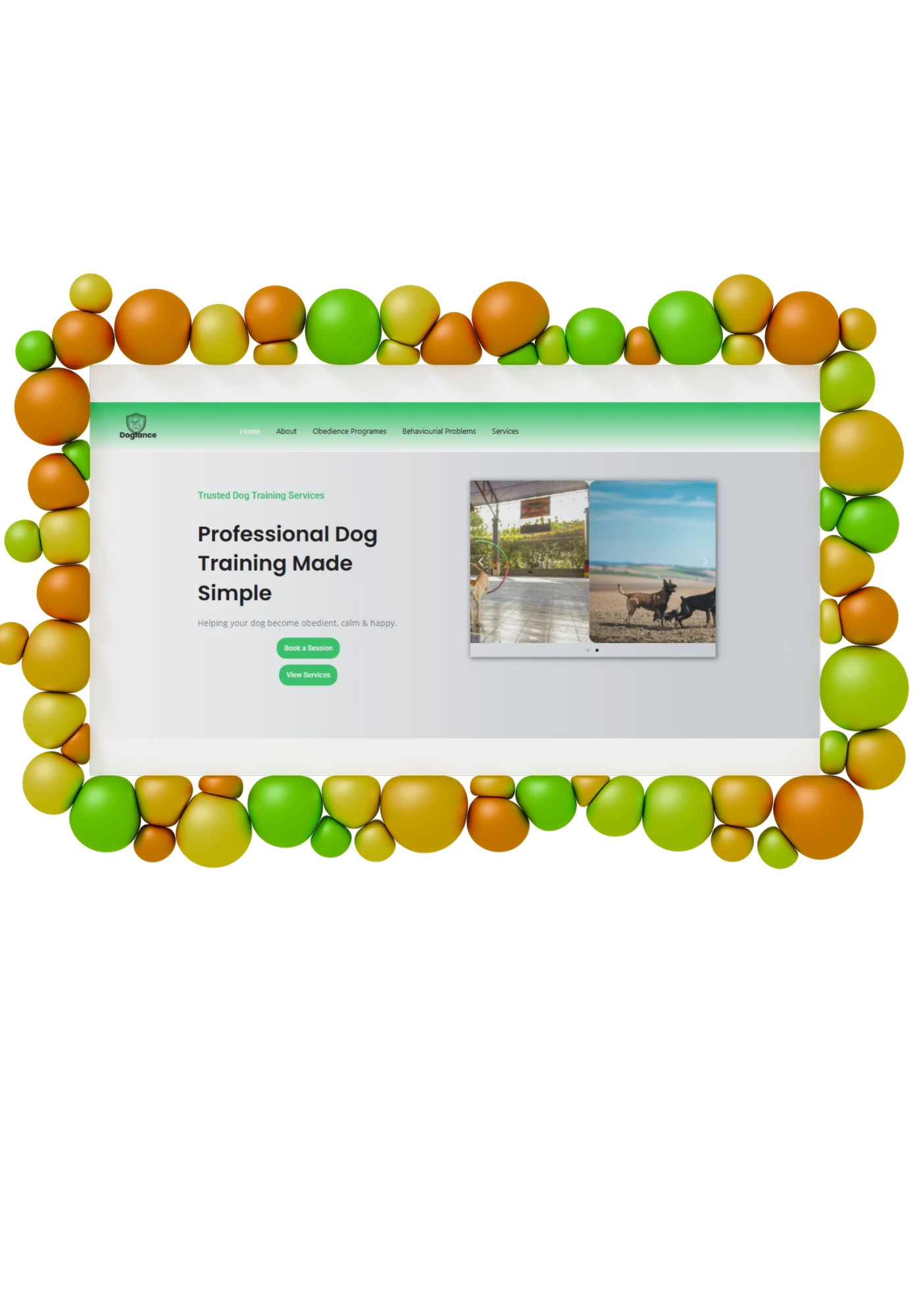 DogLance — Modern Dog Training Website Design animal website astra dog training dog website elementor modern web design pet care pet website responsive design ui design ux design web design website design wordpress wordpress website