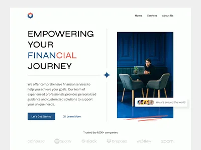 Ngatur - Company Landing Page agency clean company company landing page company profile design finance fintech landing page landingpage profile service ui ux web design