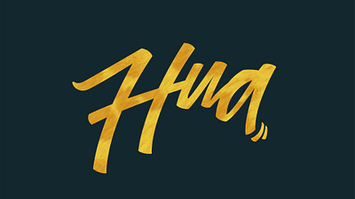 HUA Clothing branding illustration logo