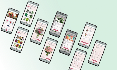 Merida Blooms: Designing A Floral Arrangement Preview App animation app case study certificate design figma floral arrangement flowers google mobile app portfolio ui user experience ux