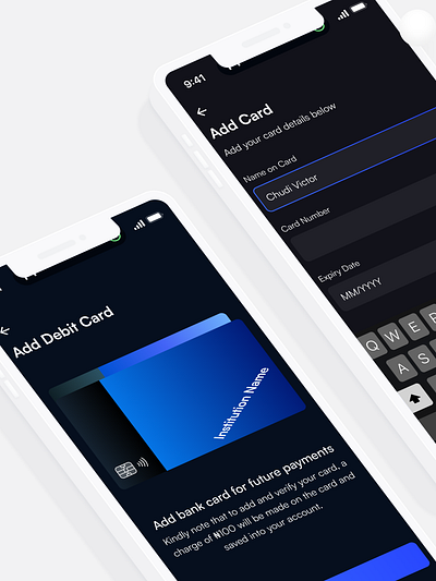 Add Card add card app darkmode design figma finance fintech input field ui ux