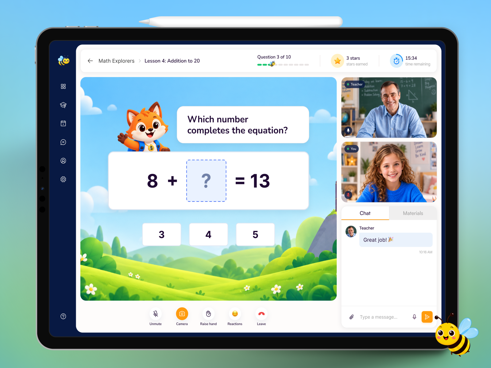 Interactive E-Learning Kids Platform | Live Interactive Lesson app concept dashboard design e learning edtech education illustration kids app product design saas ui ui design ux web app web design