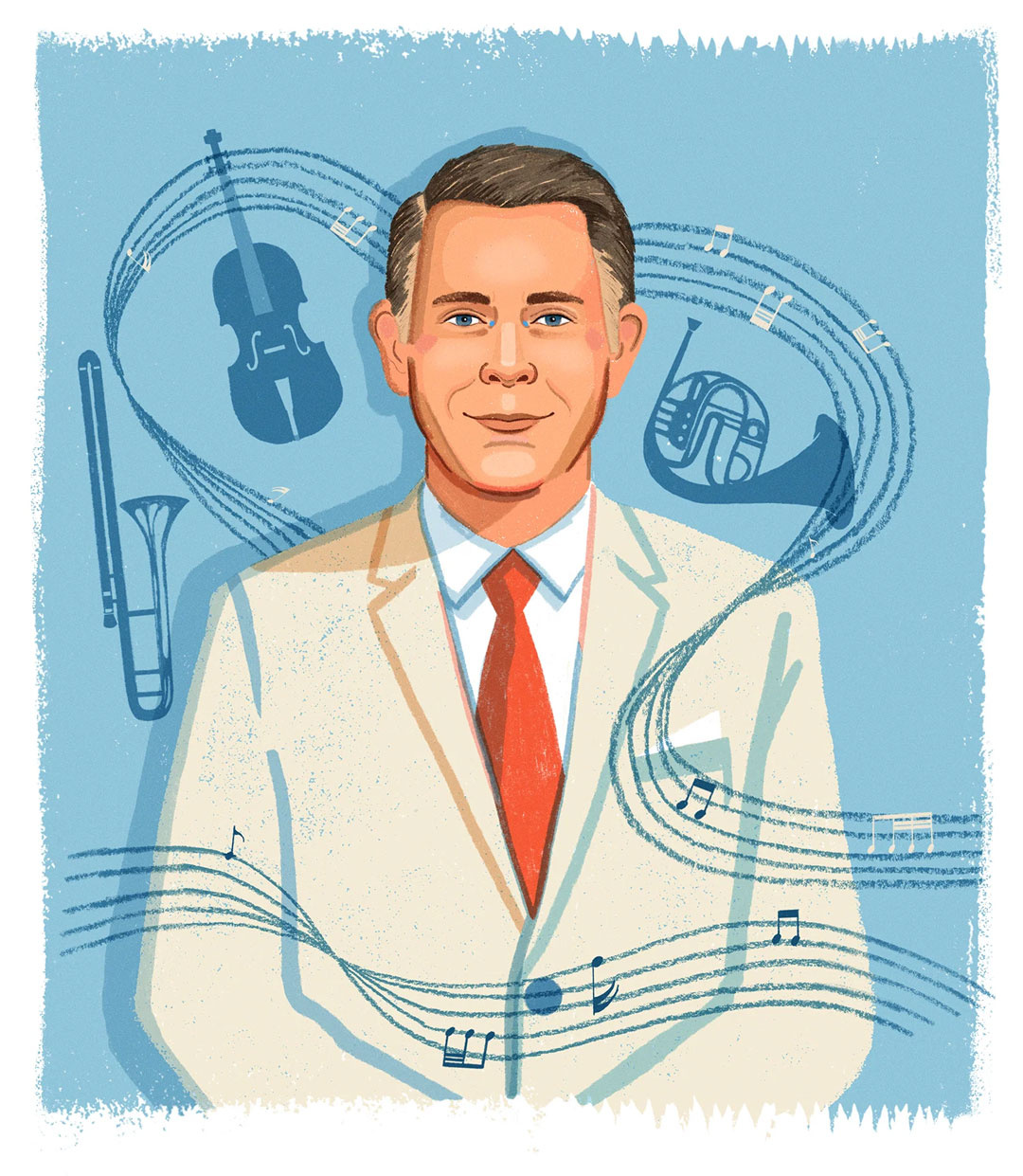 Robert McGrath character digital editorial folioart illustration music portrait