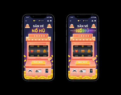Slot machine app app design graphic design ui