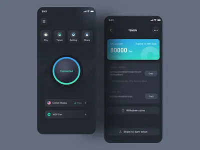 Crypto&Web3 VPN APP clean ui crypto crypto app crypto website daily practice design gradual icon icon icon design logo ui ui practice vpn vpn app web3