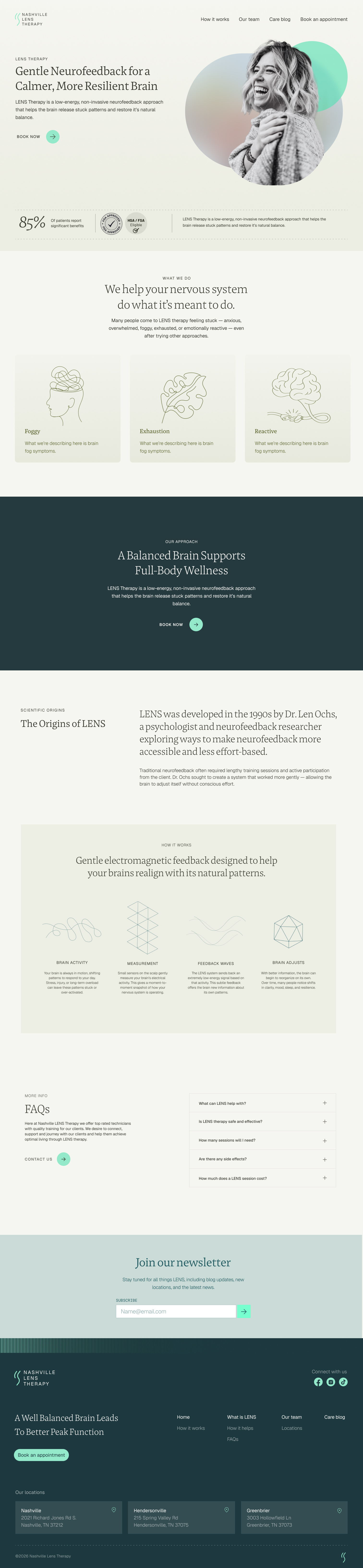 Lens homepage