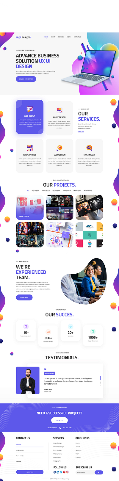 website landing page design landing page ui ux website design