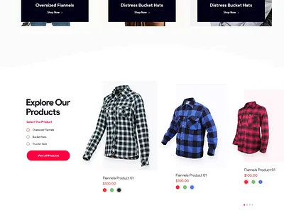 E-commerce website landing page design landing page ui ux website design