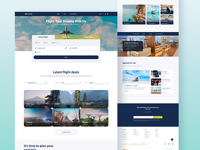 Airflight Website airflight airflightweb app bookingticket branding companyweb design discover flight flightbooking flightlandingpage landingpage minimal minimalistdesign travel travelweb ui uiux ux webdesign