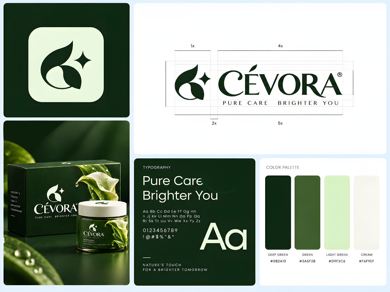 CEVORA — Luxury Skincare Brand Identity & Packaging Design art direction beauty beauty branding brand design brand identity branding brandinidenty cosmetic packaging design graphic design logo logo design luxury branding minimal branding packaging packaging design skincare skincare branding vector visual identity