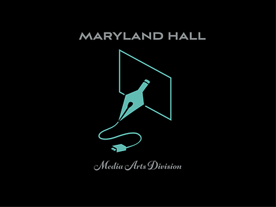 Maryland Hall Media Arts Division Logo contest digital art electronics logo media arts pen screen