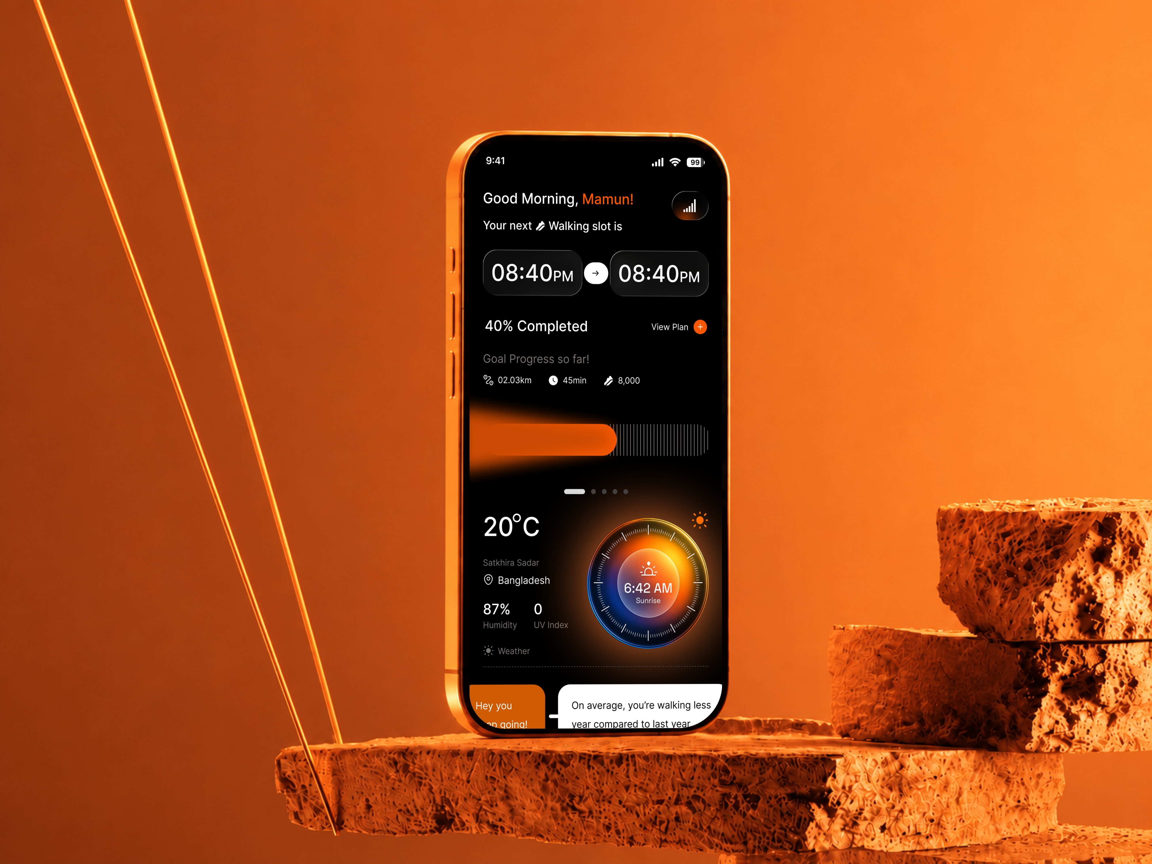 AI-Powered Health & Wellness Tracking App UI activity tracker ai fitness ai health dribbble design fitness app fitness tracking fitness ui health analytics health app health dashboard health tracking hydration tracker mobile app mobile ui step tracker ui design ux design wearable technology wellness app wellness tracking