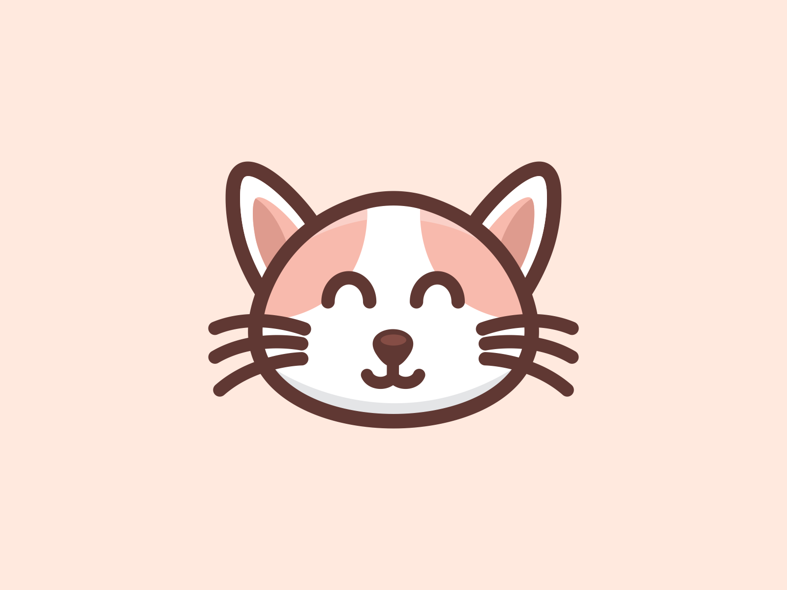 Cute Head Cat Logo By Harragraphic On Dribbble