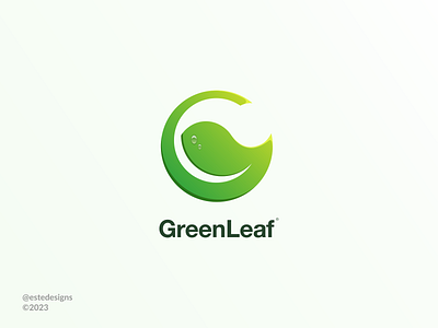 Green Leaf branding design g graphic design green icon identity illustration leaf letter logo logofolio logotype symbol vector