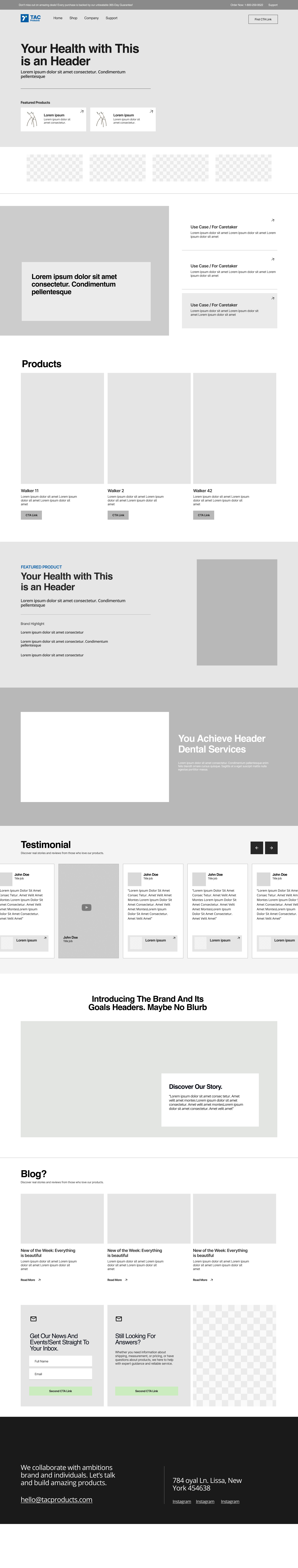B2B E-Commerce Homepage ui webdesign