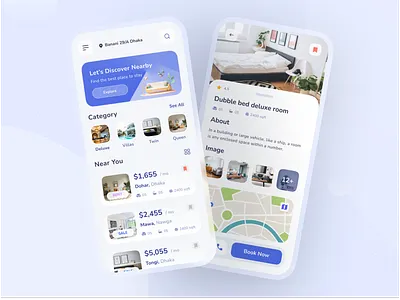 Furniture Mobile App app blue clean furniture mobile ui ui design user interface wood