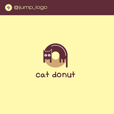 Cat Donut Logo Concept branding cat design donut fun graphic design illustration logo restaurant typography vector