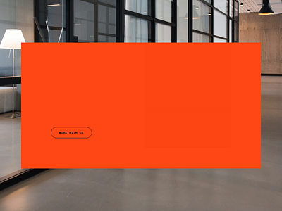 Orange-Background animation branding geometric industrial design midcentury modern