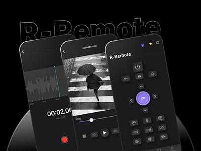 Remote App Concept app design mobile app remote roku television tv ui ux