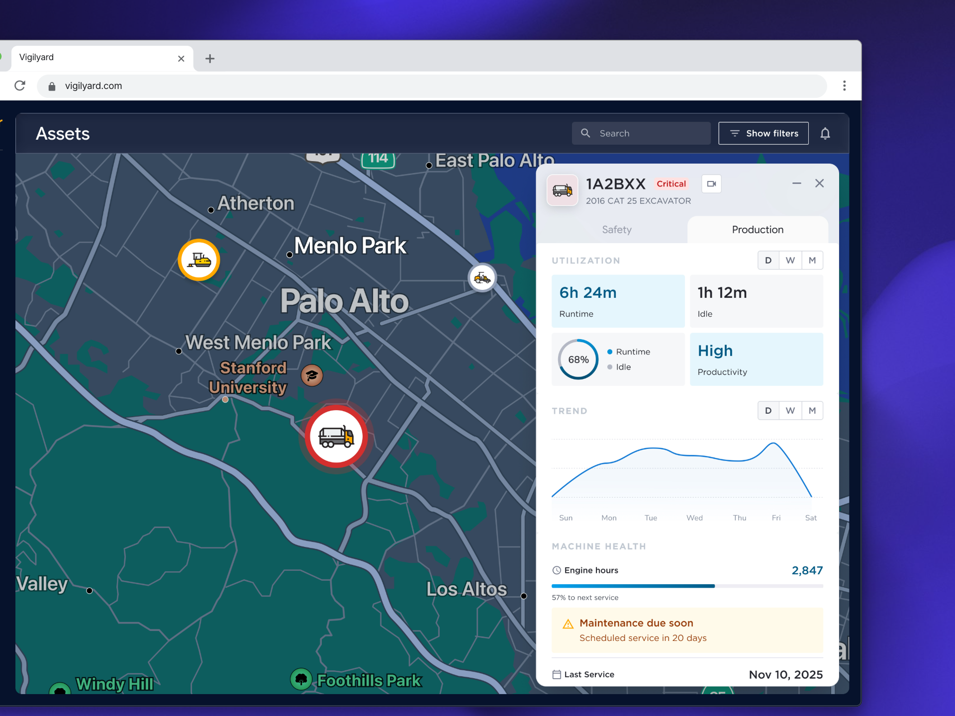 Safety Alert UX Audit for Heavy Equipment Monitoring alert dashboard b2b saas construction tech dashboard ux equipment monitoring heavy equipment product design safety alerts safety software ux audit