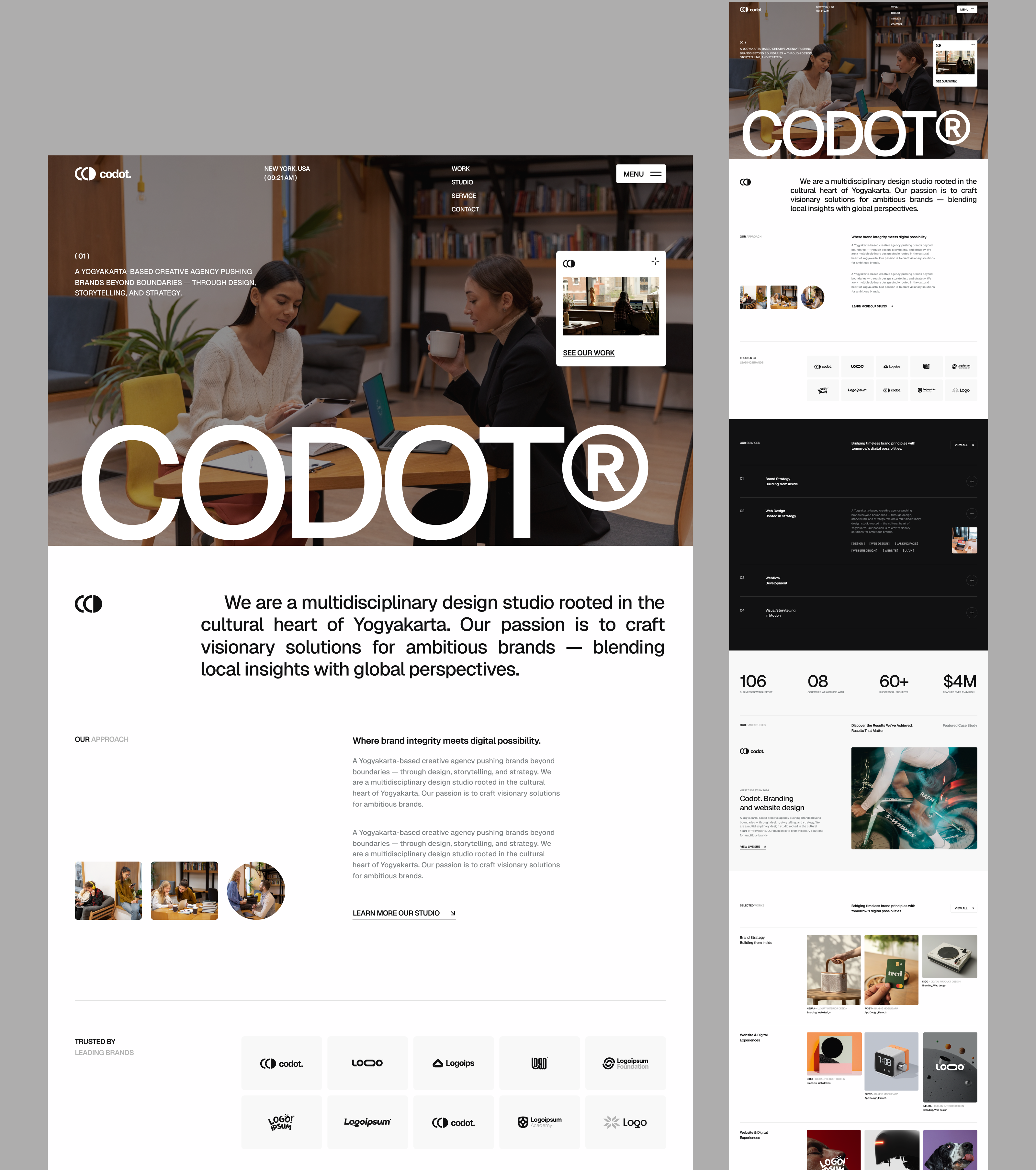 Design Studio Website Design astro design studio design studio website digital agency framer hero section homepage landing page landing page design light ui minimal nextjs ui design ui ux web design web ui webflow website website design website template