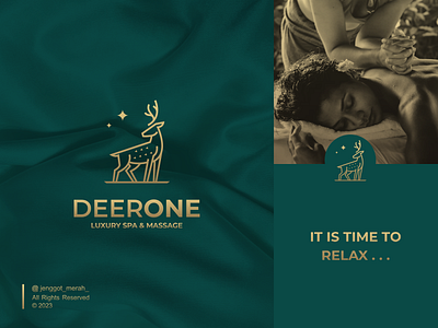 DeerOne Logo Design beauty branding deer design elegant icon logo luxury mark massage minimal moose mystic nature premium salon spa stag star wild