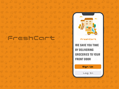 Grocery Delivery Service - Sign Up Page app branding design graphic design illustration logo sign up page typography ui ui design