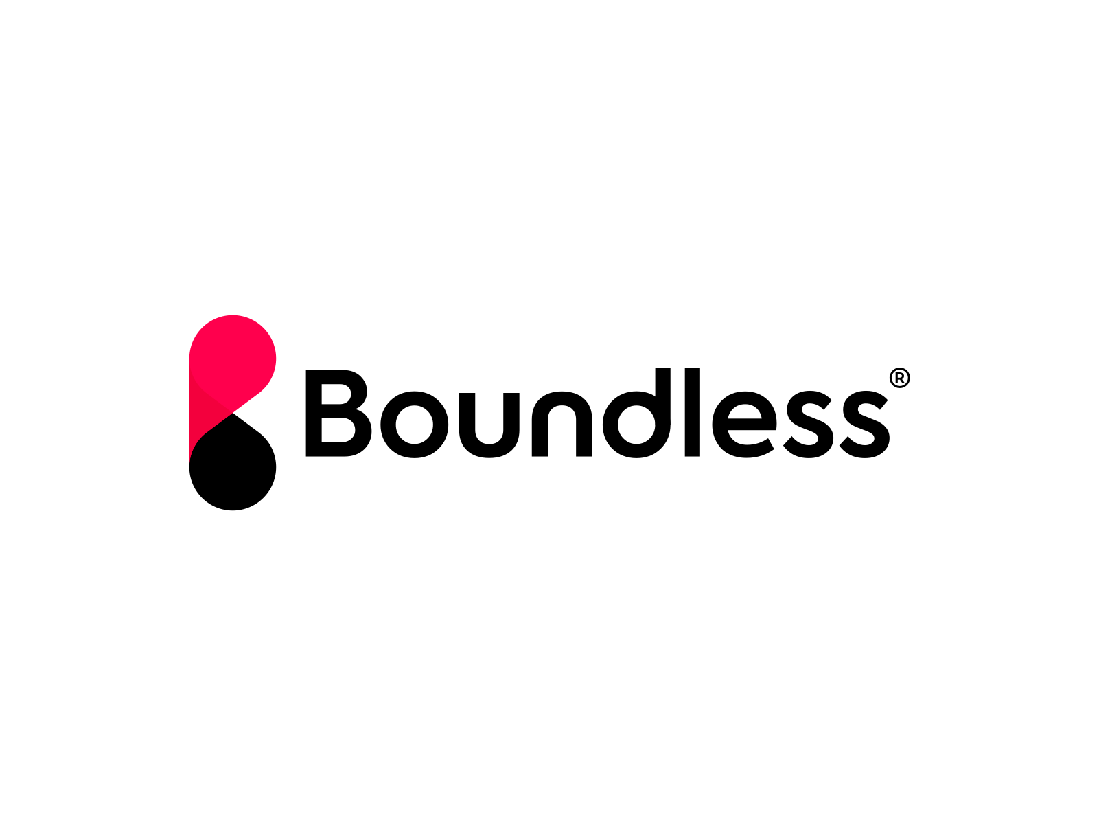 Boundless Immersive, VR training & 3D tech logo design 3d visualizations automotive b boundless construction digital experiences enterprise headset immersive interactive lenses letter mark monogram logo logo design manufacturing public sector tech training program virtual reality vr training