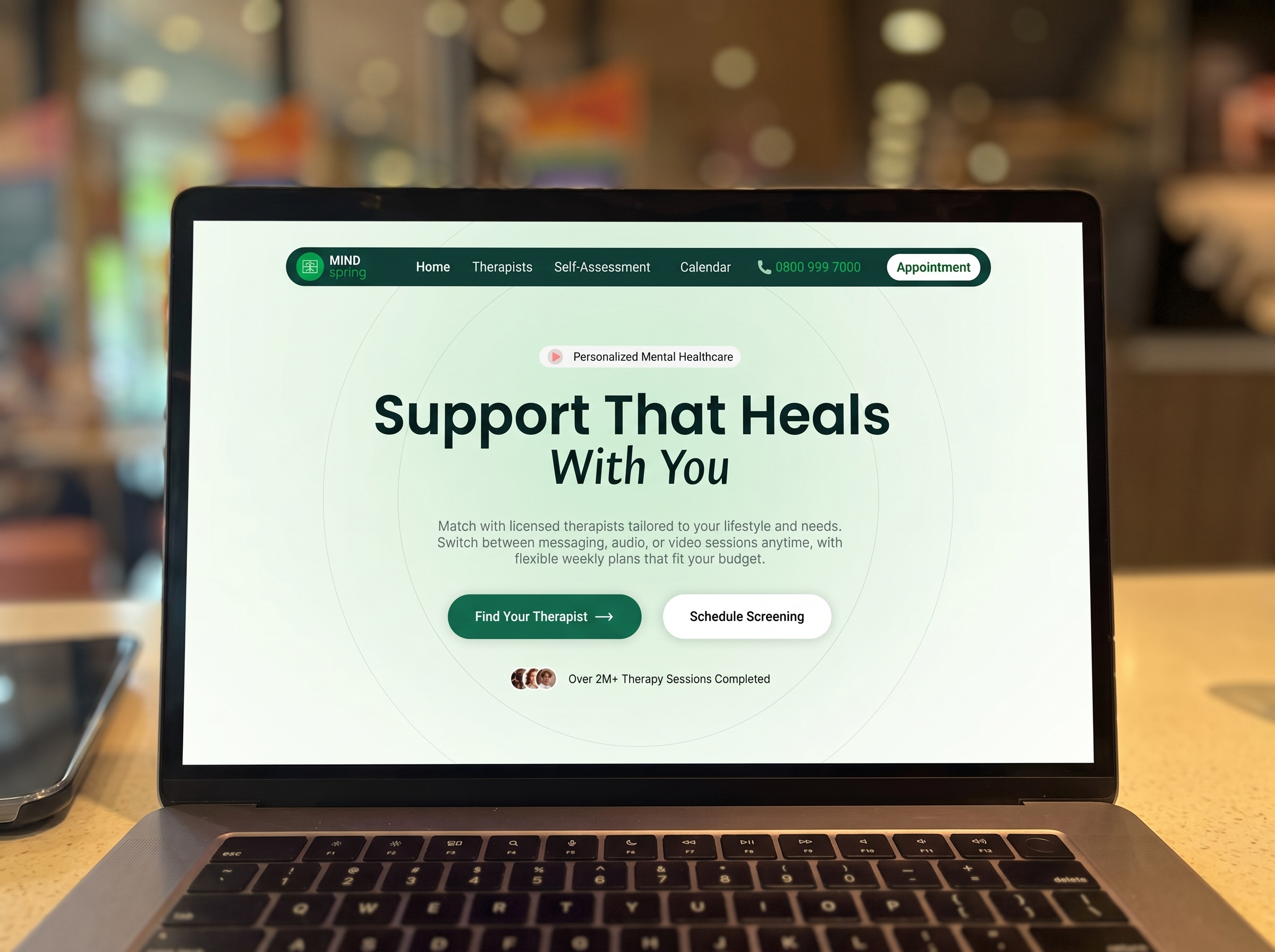 Personalized Mental Healthcare Platform admin panel analytics ui branding cleanui designinspiration graphic design healthcare homepage interface landingpage mentalhealth minimalistic modernui ui uiux userexperience ux visualdesign webdesign website