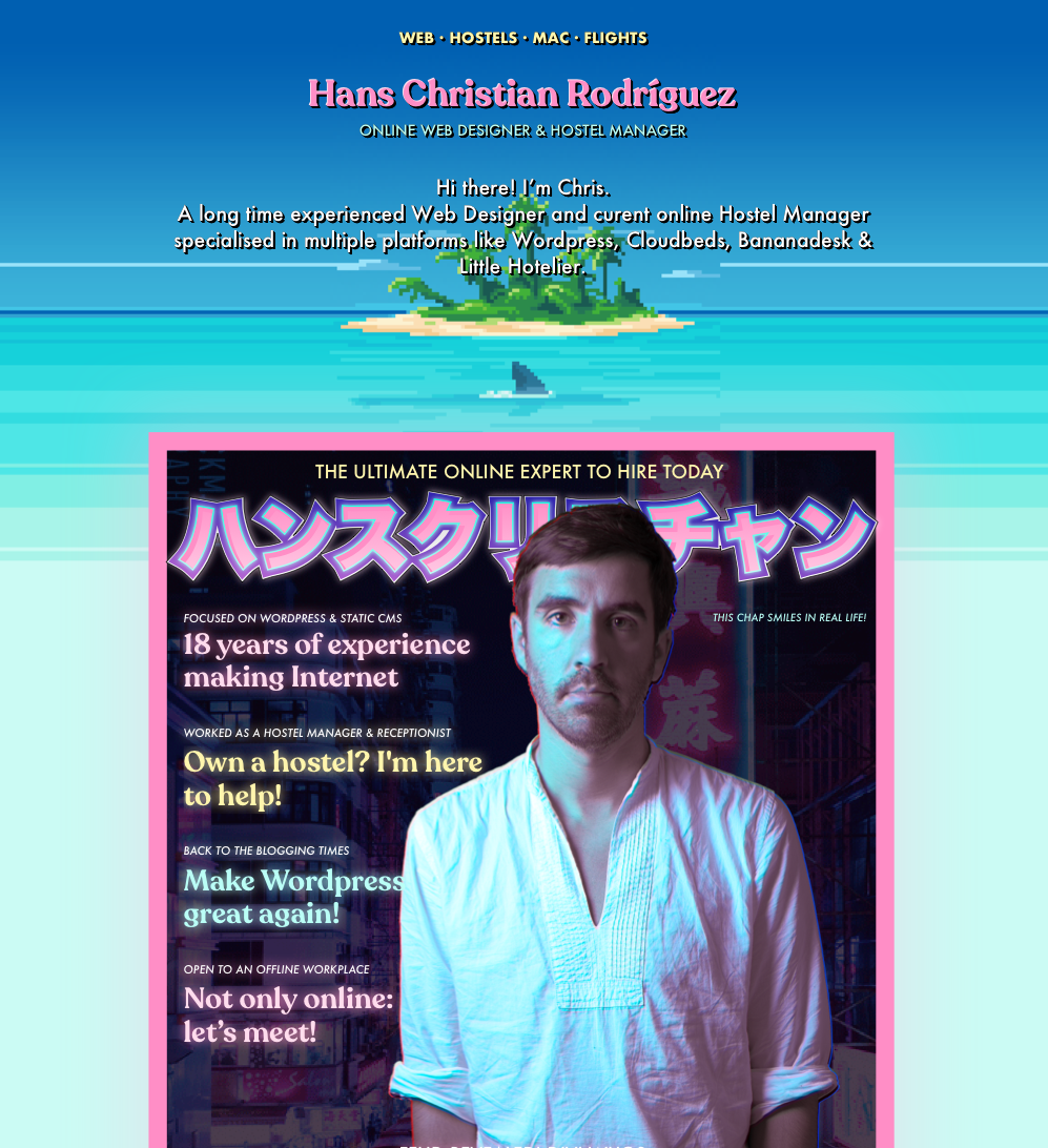 Okinawa Landing graphic design japanese landing pixel art tropical web design