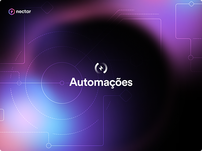 Automate Visual ID - Nectar CRM branding design illustration logo motion design ui