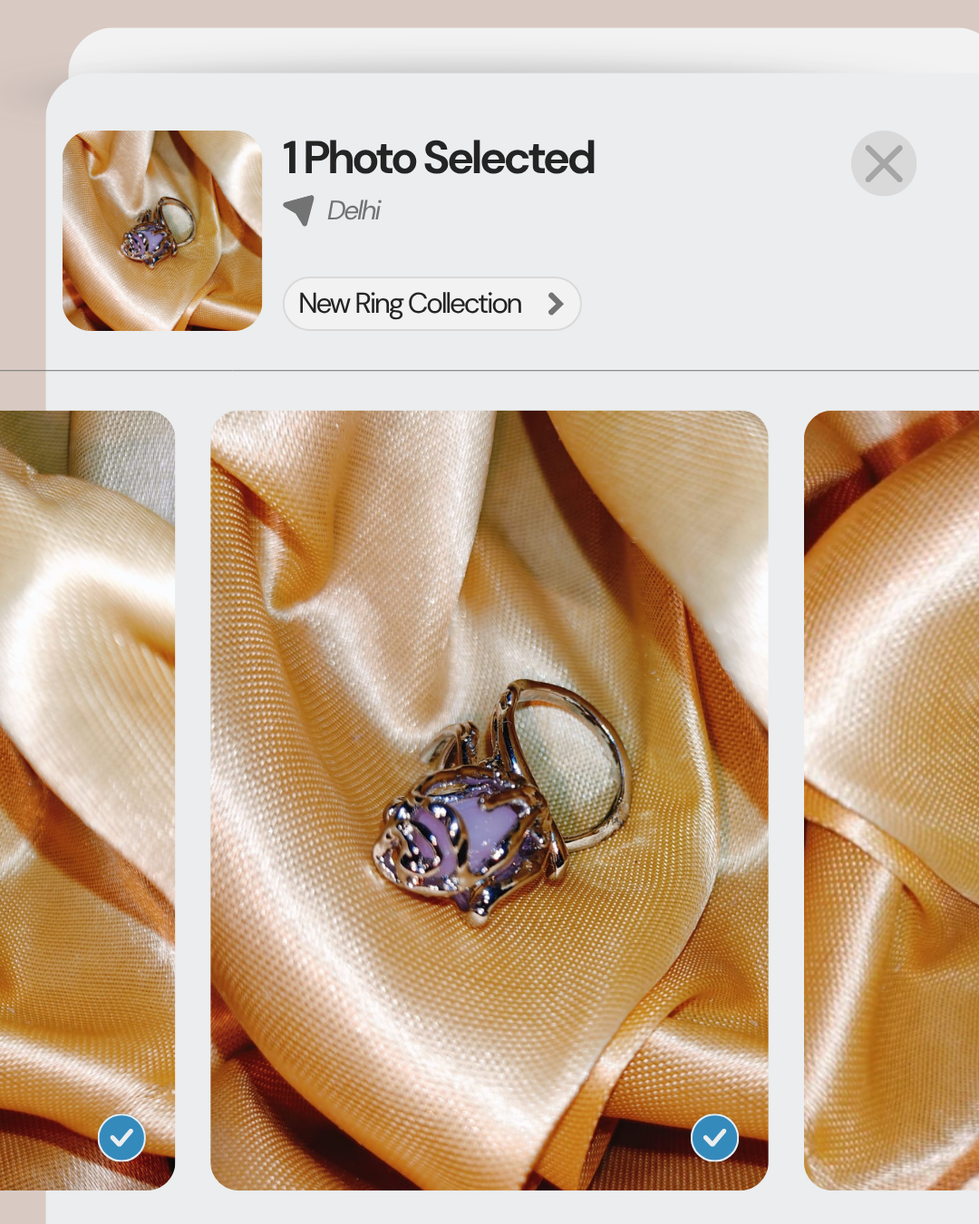 A Little Bloom for Your Fingers | Periwinkle Bloom Ring art artwork bloom branding entrepreneur fashion fashion design floral gen alpha gen z graphic design illustration inspiration jewellery jewellery design motion graphics purple ring small business velvel