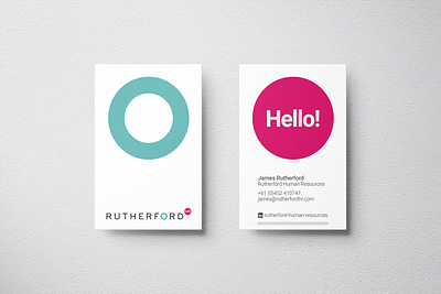 Rutherford HR Brand Development brand identity design branding design graphic design logo logo design look and feel