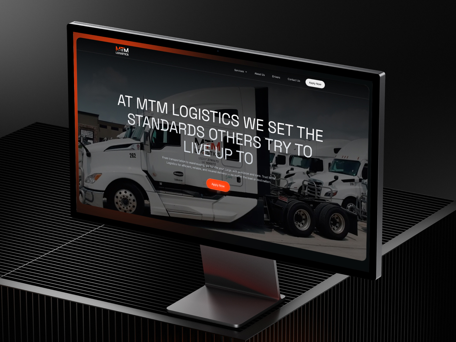 MTM Logistics - transportation website animation b2b website design flat logistics minimal transportation ui ux web design webflow