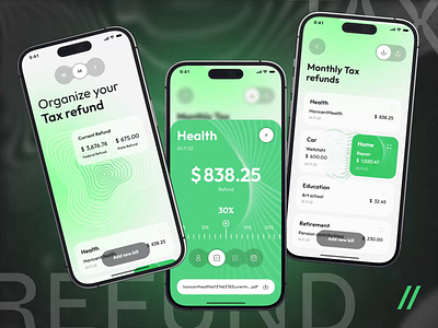 Tax Mobile IOS App analytics animation app app design app interaction balance dashboard design design ui finance fintech mobile mobile app mobile ui motion online statistics tax ui ux