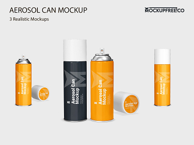 Free Aerosol Can Mockup aerosol aerosolcan can free freebie mock up mockup mockups packaging photoshop psd template templates