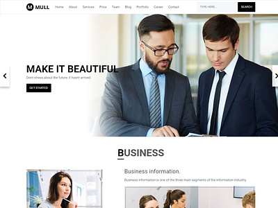 MULL - Bootstrap 4 HTML Template