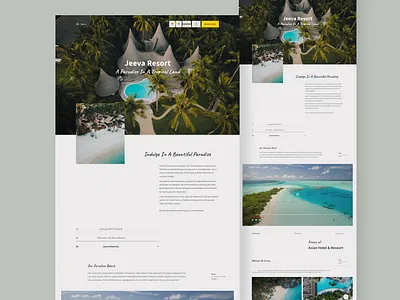 Hotel Web - Jeeva Resort Indonesia booking bookinghotel bookingweb branding design hotel hotelindonesia hotellandingpage hotelweb lombokhotel minimal reservasiweb tourandtravel traveling ui uihotelweb ux webhotel websitehotel webtour