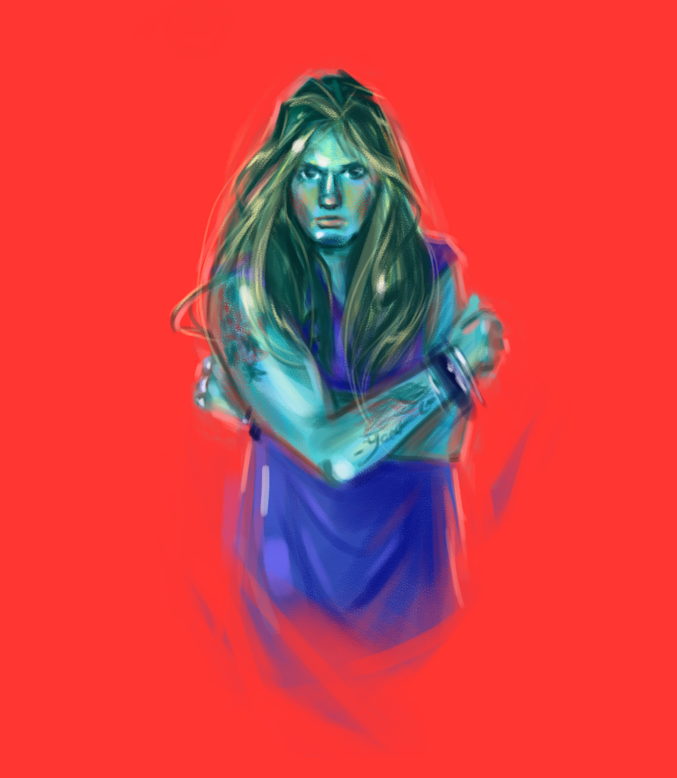 Sebastian Bach ❤️ Skid Row art cartoon cg character design digital draw glam rock illustration man paint sebastian bach skid row