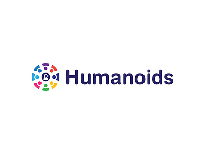 Humanoids Logo Design app logo brand design branding concept creative design human humanity icon design illustration logo logo design logo designer logo mark logos mark minimal minimalist modern symbol