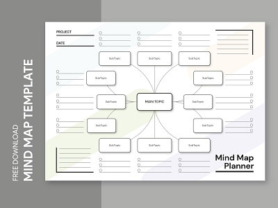 Blank Mind Map Free Google Docs Template brainstorm business design docs document google map mind mindmap ms print printing project template templates word