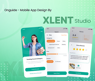 On-Guide Online Course App Design design ui uiux