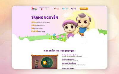 Trang Nguyen - Education Landing Page Design branding education graphic design landingpage ui ux website