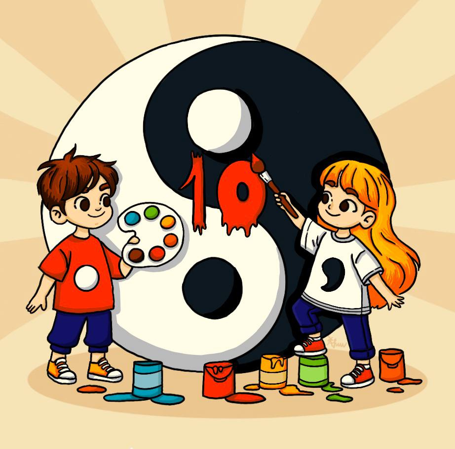 Competition Entry for Ponto e Vírgula artdirection characterdesign characterillustration conceptart creativeconcept creativeprocess designinspiration digitalart digitalillustration editorialillustration graphicdesign illustration illustrationart ipadart posterdesign procreate symbolism visualdevelopment visualstorytelling yinyang