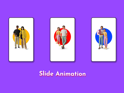 Slide animation - Figma animation art carousel design figma illustration jitter prototype ui uiux design