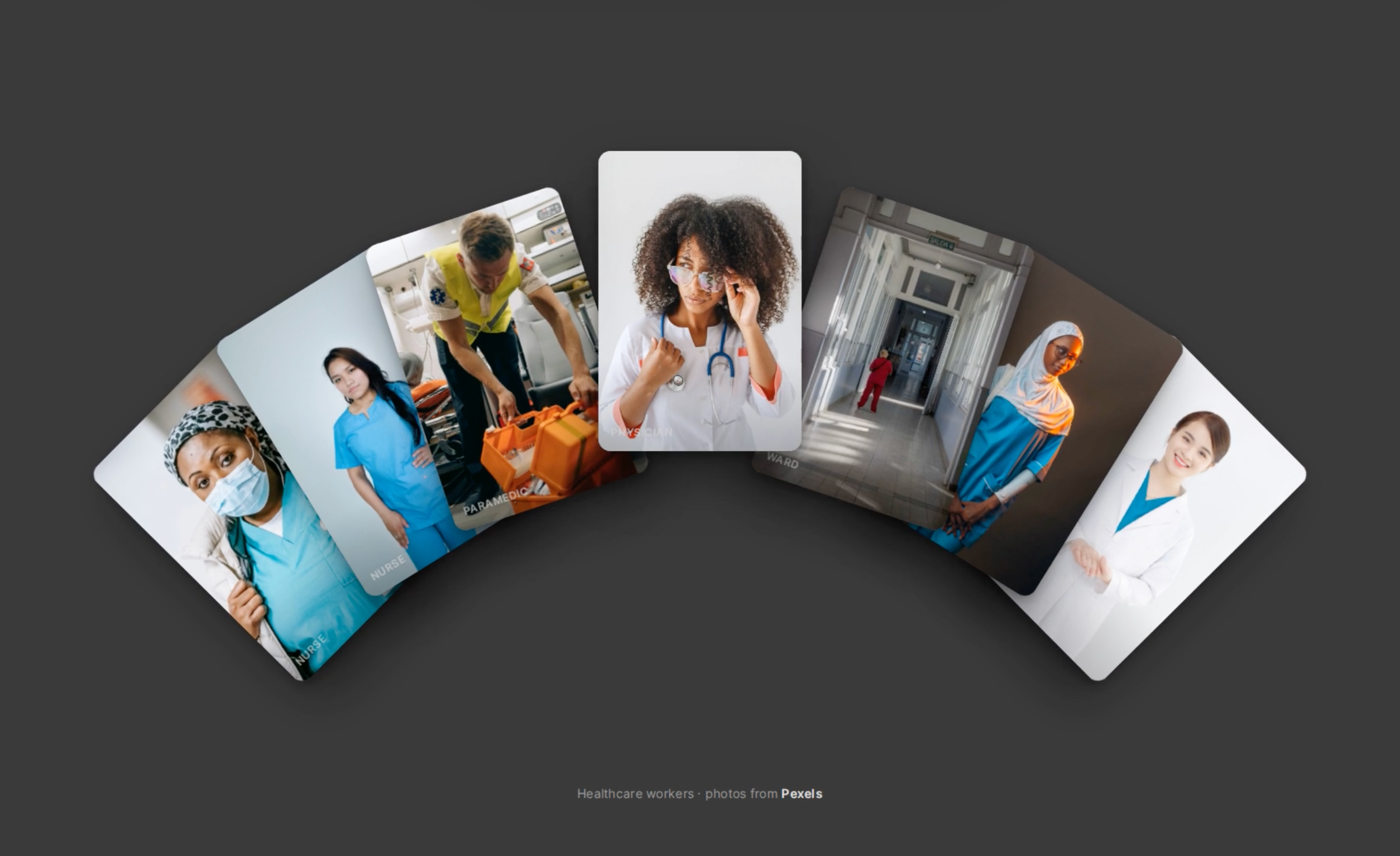 Card spread. A hand of photographs. branding design illustration product design tech ui ux web website